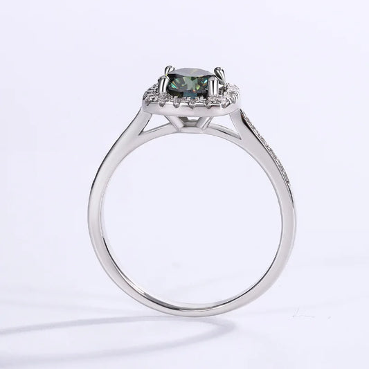 Eleganter Moissanit Cocktail Ring – Sterlingsilber 925 | Brillanz wie ein Diamant