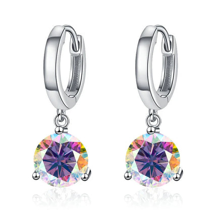 Soraya Nova – 2 Karat Moissanit-Ohrringe aus 925 Sterling Silber, edle Drop-Form, zertifiziert