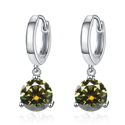 Soraya Nova – 2 Karat Moissanit-Ohrringe aus 925 Sterling Silber, edle Drop-Form, zertifiziert