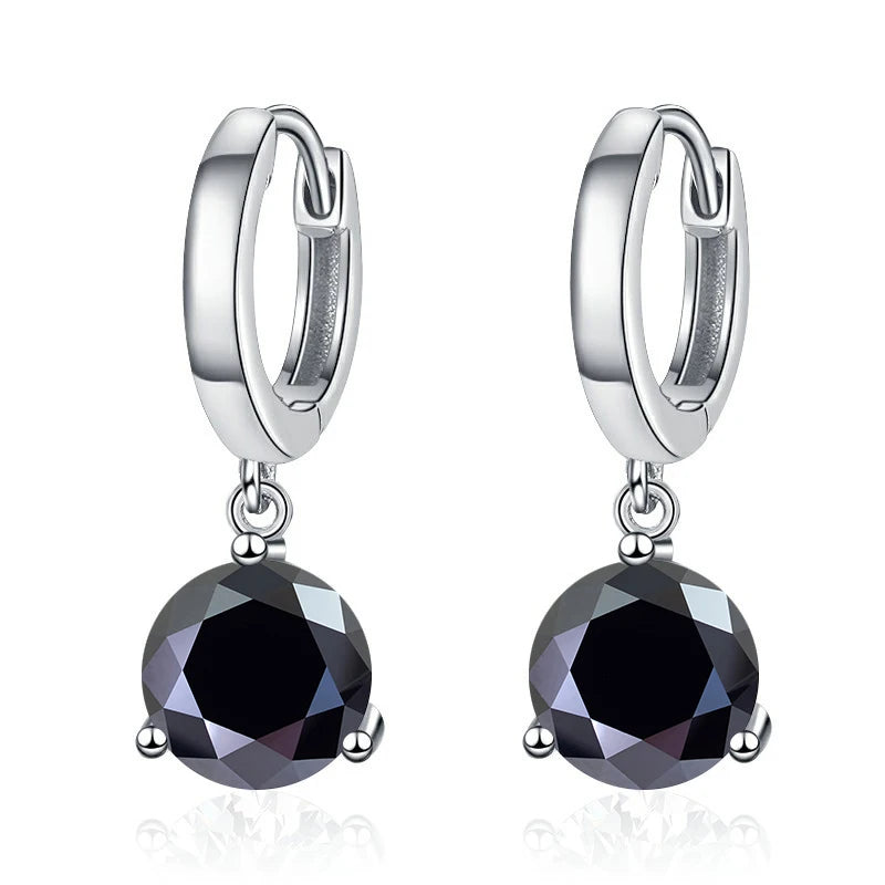 Soraya Nova – 2 Karat Moissanit-Ohrringe aus 925 Sterling Silber, edle Drop-Form, zertifiziert